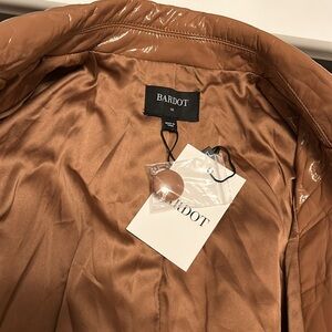 BARDOT MAXI CAMEL TRENCH BNWT